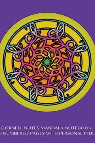 Cover of Cornell Notes Mandala Notebook 120 Numbered Pages with Personal Index