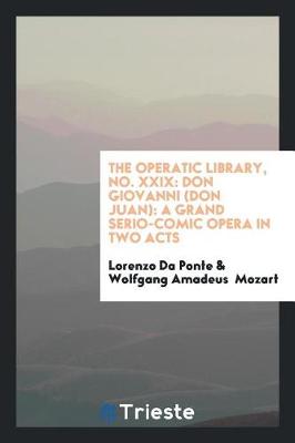 Book cover for Don Giovanni (Don Juan)