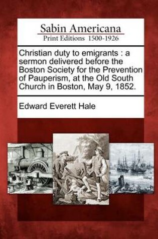 Cover of Christian Duty to Emigrants
