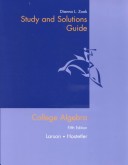 Book cover for College Algebra Student Study Guide, Fifth Edition