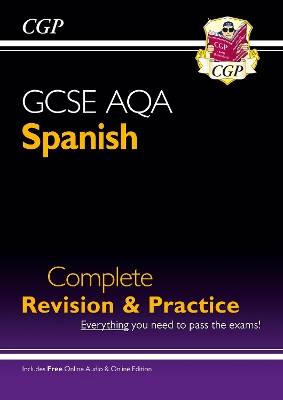 Cover of GCSE Spanish AQA Complete Revision & Practice: with Online Edition & Audio (For exams in 2025)