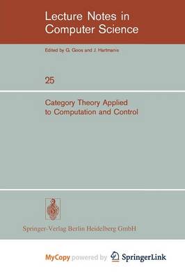 Cover of Category Theory Applied to Computation and Control