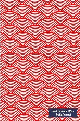 Book cover for Red Japanese Wave Daily Journal