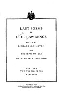 Book cover for Last Poems