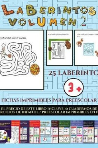 Cover of Fichas imprimibles para preescolar (Laberintos - Volumen 2)