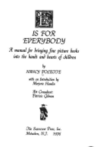 Cover of E is for Everybody
