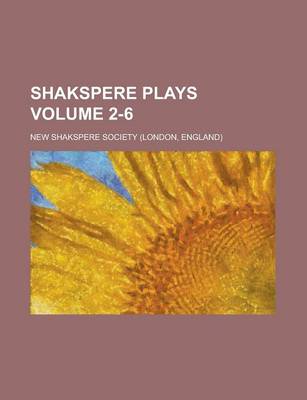 Book cover for Shakspere Plays Volume 2-6