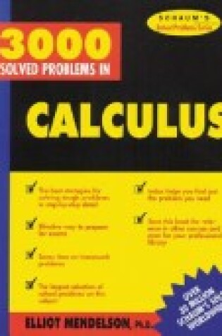 Cover of 3,000 Solved Problems in Calculus