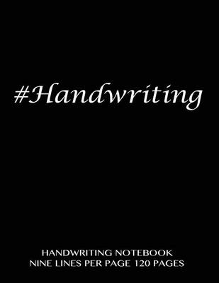 Book cover for Handwriting Notebook - nine lines per page, 120 pages