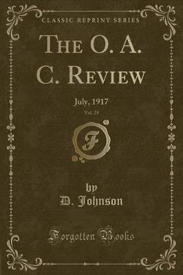 Book cover for The O. A. C. Review, Vol. 29