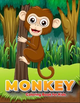 Book cover for Monkey coloring book for Kids