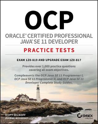 Book cover for OCP Oracle Certified Professional Java SE 11 Developer Practice Tests