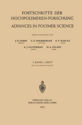 Cover of Advances in Polymer Science 3/1