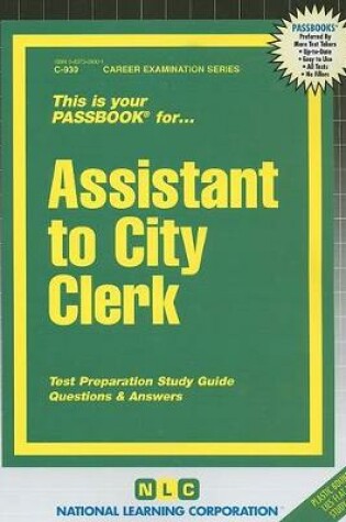 Cover of Assistant to City Clerk