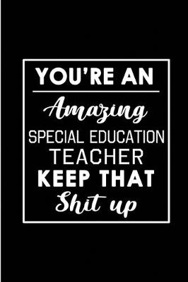 Book cover for You're An Amazing Special Education Teacher. Keep That Shit Up.