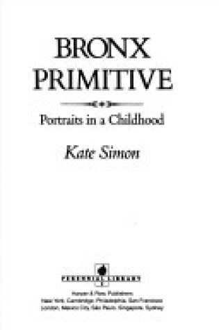 Cover of Bronx Primitive