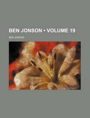 Book cover for Ben Jonson (Volume 19)