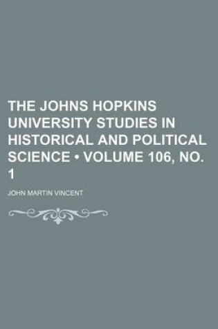 Cover of The Johns Hopkins University Studies in Historical and Political Science