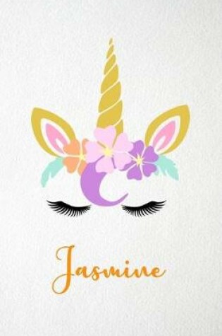 Cover of Jasmine A5 Lined Notebook 110 Pages