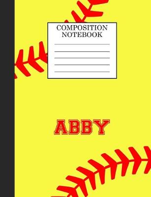 Book cover for Abby Composition Notebook