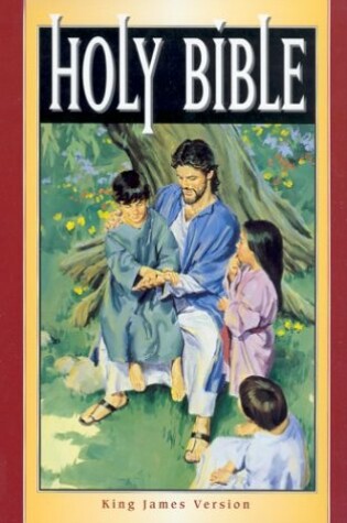 Cover of Bible Kjv Child Burgundy Zip O-Wrap