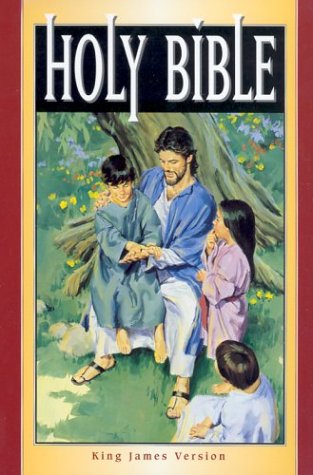 Book cover for Bible Kjv Child Burgundy Zip O-Wrap