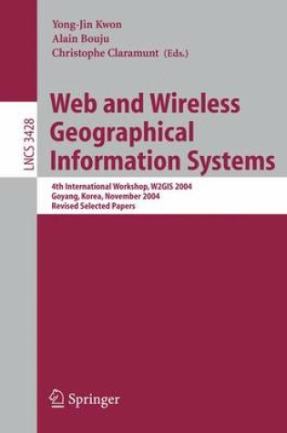 Cover of Web and Wireless Geographical Information Systems