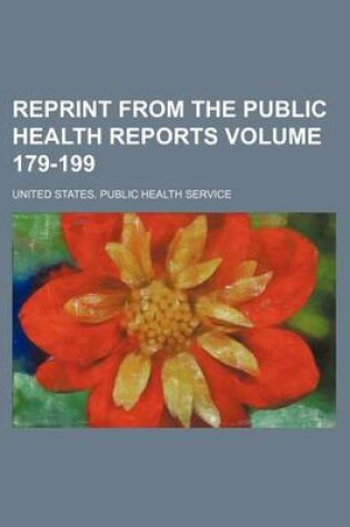 Cover of Reprint from the Public Health Reports Volume 179-199