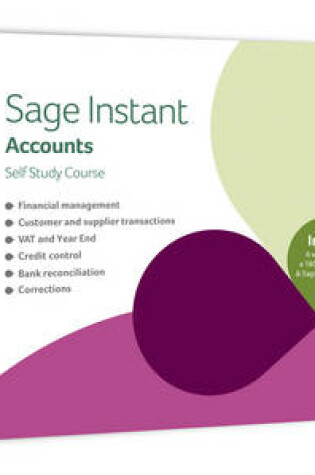 Cover of Sage Instant Accounts 2010 (V16) Self Study Course