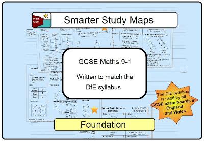 Book cover for Smarter Study Maps - Maths GCSE 9-1