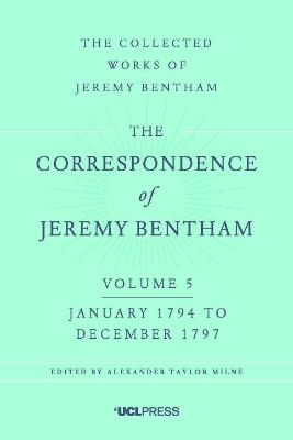 Book cover for The Correspondence of Jeremy Bentham, Volume 5