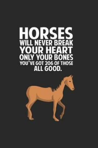 Cover of Horses Will Never Break Your Heart Only Your Bones You've Got 206 Of Those All Good.