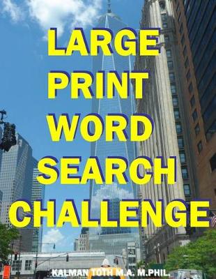 Book cover for Large Print Word Search Challenge