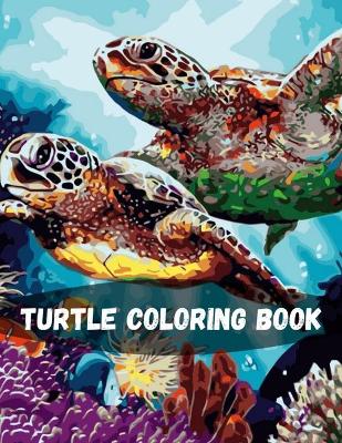 Book cover for Turtle Coloring Book