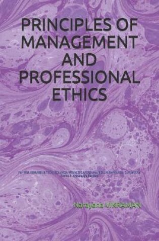 Cover of Principles of Management and Professional Ethics
