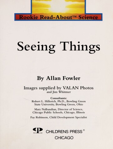 Book cover for Seeing Things