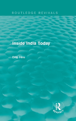 Cover of Inside India Today (Routledge Revivals)