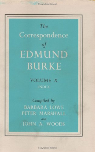 Book cover for The Correspondence of Edmund Burke V 10