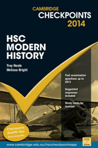 Cover of Cambridge Checkpoints HSC Modern History 2014