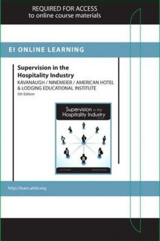 Cover of Supervision in the Hospitality Industry Online Component (Ahlei) -- Access Card