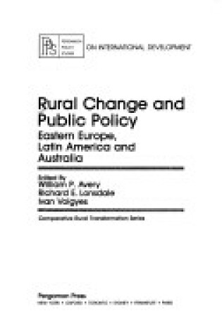 Cover of Rural Change and Public Policy