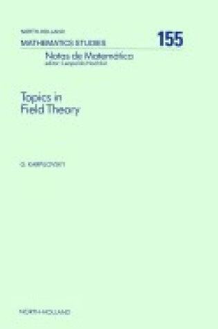 Cover of Topics in Field Theory