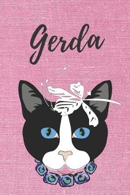 Book cover for personalisiertes Notizbuch Katze / Malbuch / Tagebuch / Journal / DIN A5 / Geschenk Gerda