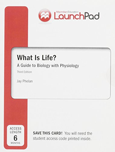 Book cover for Launchpad for What Is Life? a Guide to Biology with Physiology (1-Term Access)