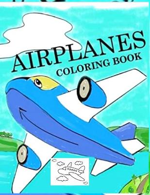 Book cover for Airplane Coloring Book