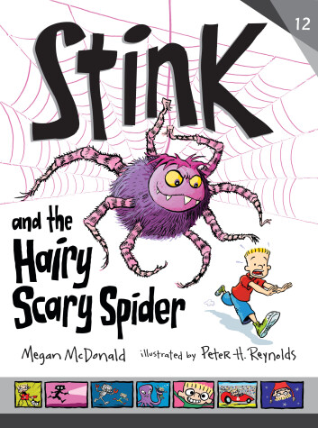 Book cover for Stink and the Hairy, Scary Spider