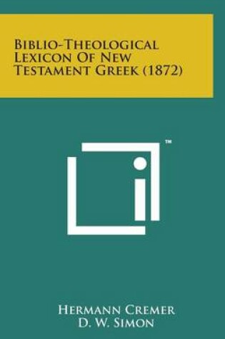 Cover of Biblio-Theological Lexicon of New Testament Greek (1872)