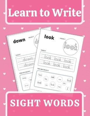 Book cover for Learn To Write Sight Words