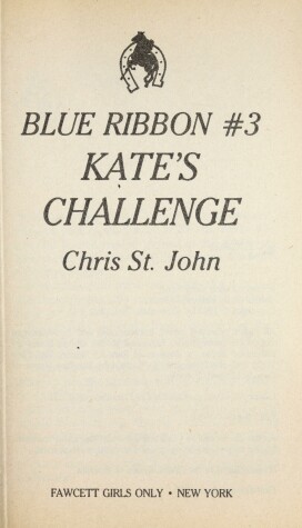 Book cover for Blue Ribbon Kate's Challenge