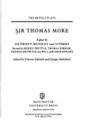 Cover of Sir Thomas More